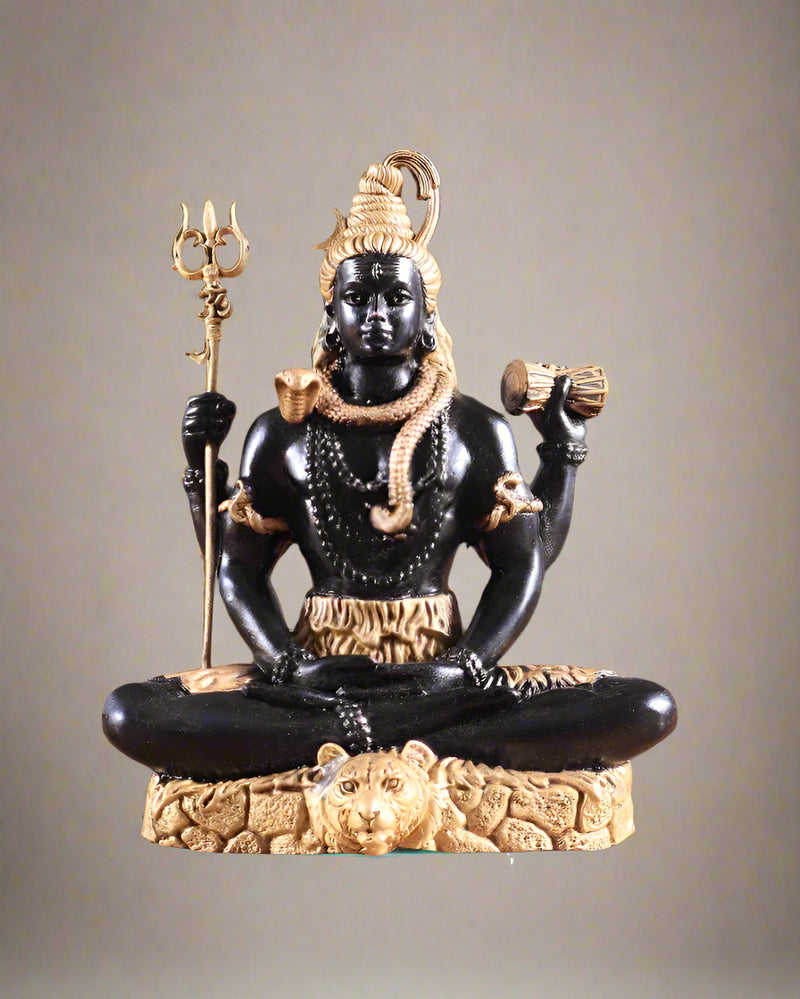 Brass Superfine Lord Shiva in Dhyaan Mudra Murti (Height:6 Inches)