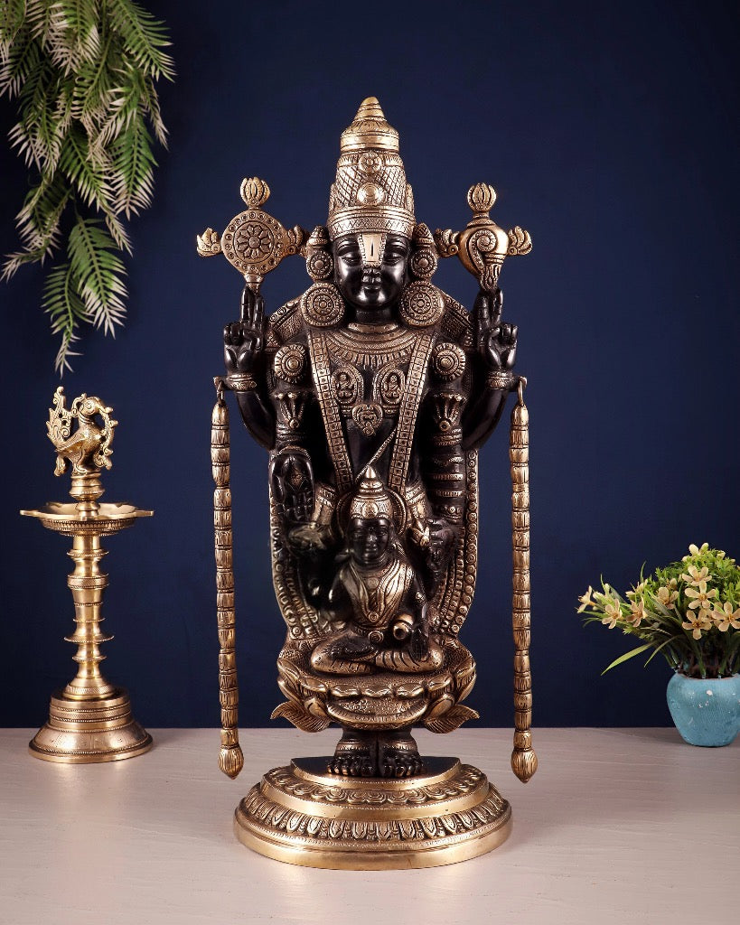 AONA Superfine Brass Tirupati Balaji Idol 