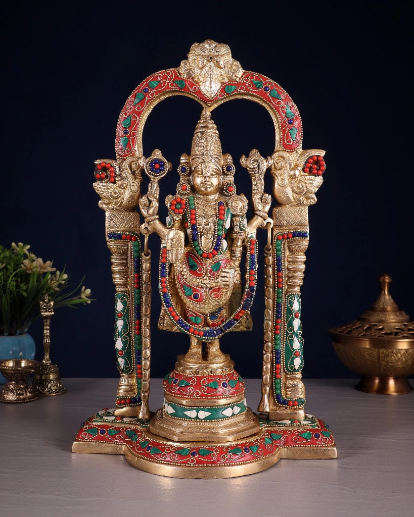 AONA Brass Tirupati Balaji Statue