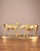 Brass Superfine Large Horse Family Sculpture (Height: 11 inches)