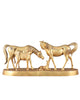 AONA Brass Superfine Large Horse Family Sculpture 