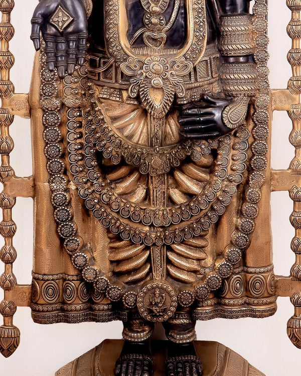 Brass Grand Tirupati Balaji Statue (Height : 72 Inches) Study Setting