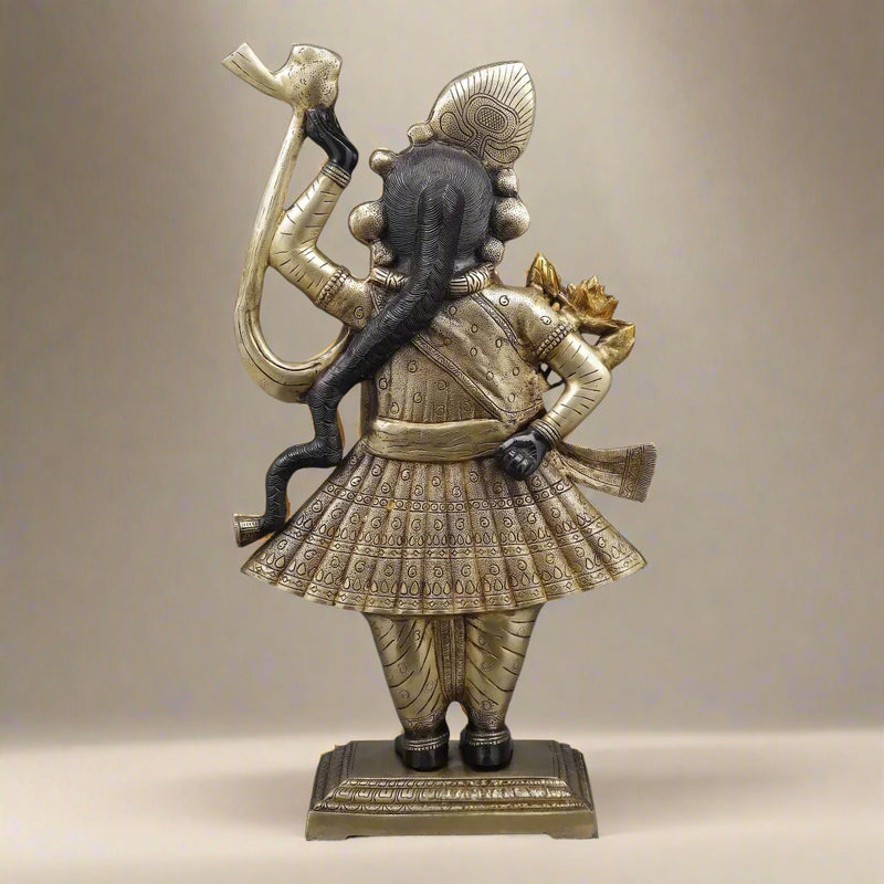 Brass Srinath Ji as Bihari ji Standing  (Height: 32 Inches)