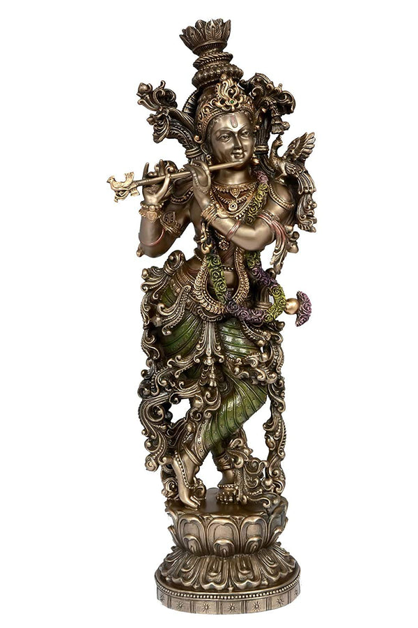 Krishna Idol |  Spiritual Decor | Resin Idol | Height 15 inches