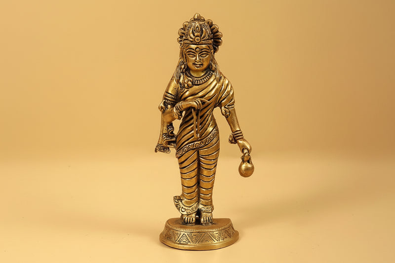 Brass Nine Navadurga Idol (Height :9.25 Inches)