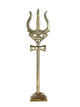 Handcrafted Brass Trishul of Lord Shiva (Height: 9 Inches)