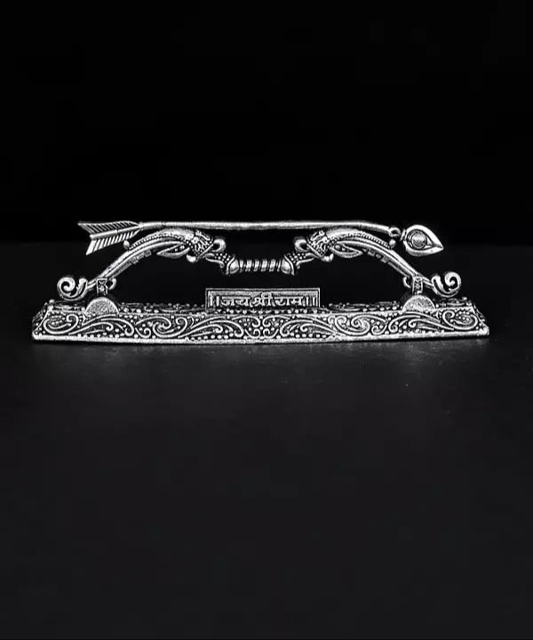 Small Brass Superfine Shri Ram's Dhanushe (Height :4 Inches) Mandir Setting