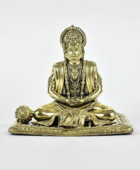 Superfine Brass Shri Ram Bhakt Hanumanji Idol (Height :4 Inches)