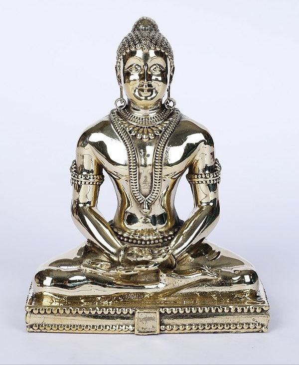 AONA Superfine Brass shwetambar Mahavir Jain Idol 