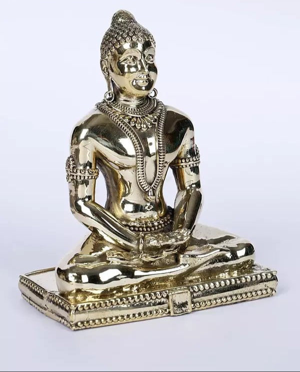 Superfine Brass Mahavir Swami Jain Idol (Height :4 Inches)