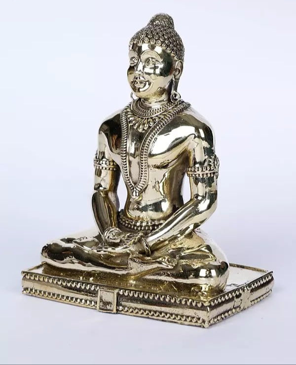 Superfine Brass Mahavir Swami Jain Idol (Height :4 Inches)