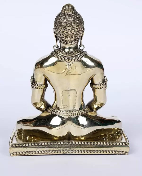 Superfine Brass Mahavir Swami Jain Idol (Height :4 Inches)