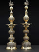 Superfine Brass Pair of Peacock Lamps (Height : 25 Inches)