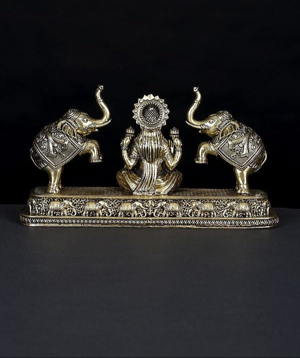 Superfine Brass Goddess Gajalakshmi Idol (Height :8 Inches)