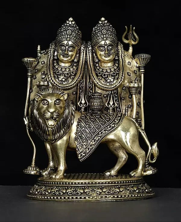 AONA Superfine Brass Chamunda Devi Idol