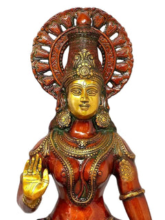 Large Shri Ram Darbar Brass Statue Set of Four | Exquisite Handcrafted Hindu Deity Sculptures for Temple, Home & Spiritual Decor (Height:40 Inches)