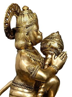 Large Shri Ram Darbar Brass Statue Set of Four | Exquisite Handcrafted Hindu Deity Sculptures for Temple, Home & Spiritual Decor (Height:40 Inches)