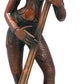 Brass Handmade Standing Goddess Saraswati Statue with Veena double chala height 17 inches