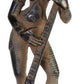 Brass Handmade Standing Goddess Saraswati Statue with Veena super antique height 17 inches