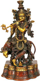 Handmade Brass Statue of Gopala Krishna 22 Inches