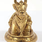 Brass Small Carved Shiva and Parvati on Nandi Statue 4 Inches