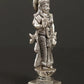 Small Silver Brass Statue of Radha Ji | 5 inches