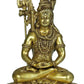 Mahayogi Shiva Natural Brass Idol Seated on Tigerskin | Handmade Statue 10 Inches