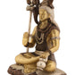 Blessing Lord Shiva Brass Sculpture 10 Inches