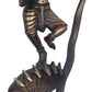 Antique Brass Statue Depicting Kaliya Vijaya Lila of Shri Krishna 13 inches