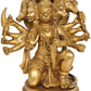 Brass Sculpture of Five-Headed Lord Hanuman 8 Inches