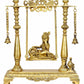 Brass Statue of Butter Krishna on a Swing 16 INCHES