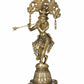 Handmade Brass Statue of Charming Krishna 14 Inches