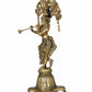 Handmade Brass Statue of Charming Krishna 14 Inches