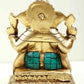 brass Seated Lord Ganesha 6 inches