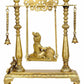 Brass Statue of Butter Krishna on a Swing 16 INCHES