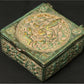 Brass Lord Ganesha Box Antique green 4 inches