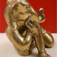 Brass Crawling Ganesha Sculpture 7 inches