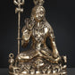 Brass Statue of Lord Shiva Sitting in a Blessing Gesture 17 Inches