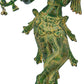 Green chala Brass Statue of Standing Lord Krishna Playing the Flute 14 inches