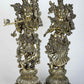 Exquisite Brass Statues of Radha and Krishna 15 inches