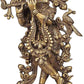 Handmade Natural Brass Statue of Peetambara Lord Krishna 13 inches