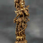 Brass statue depicting Lord Krishna playing the flute 18 inches