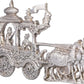 Handmade silver Brass Wall Hanging Statue of Gita Upadesha 13 Inches