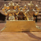 Brass Small Size Lakshmi Ganesha and Kubera Statue 2inches