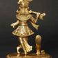 Small Statue of Lord Krishna Playing Flute with Peacock 6 inches