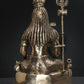 Brass Statue of Lord Shiva Sitting in a Blessing Gesture 17 Inches