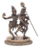 Handmade Antique Brass Shiva-Parvati Statue in Dancing Pose statue 6 inches