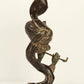 Contemporary Brass Idol of Krishna Playing the Flute 21 inches