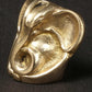 Small Brass Good Luck Ganesha Statue 1 inch