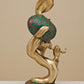 Handmade Brass Sculpture of Modern Krishna with Inlay Work 20 Inches